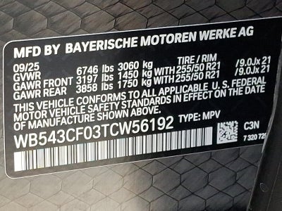 2026 BMW iX Sports Activity Vehicle