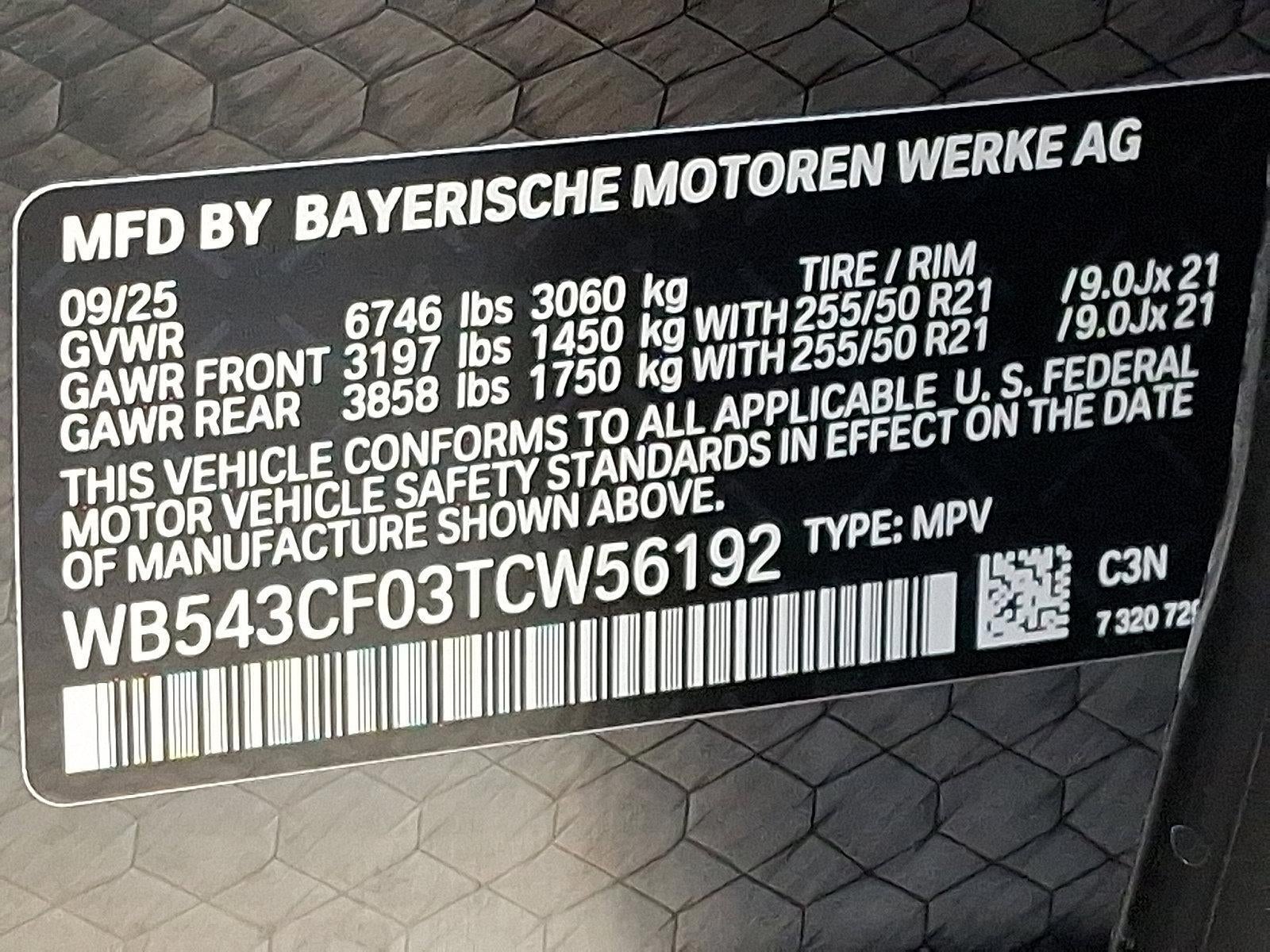 2026 BMW iX Sports Activity Vehicle