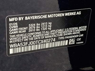 2026 BMW 530i xDrive Sedan