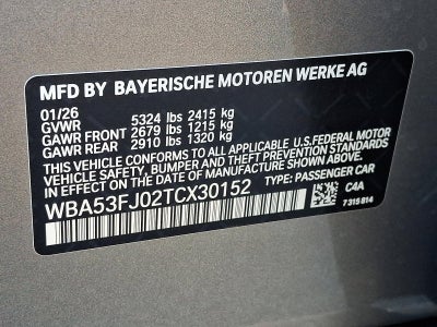 2026 BMW 530i xDrive Sedan