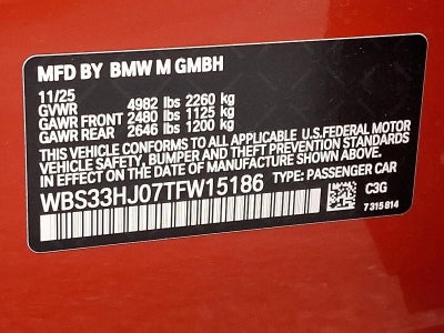 2026 BMW M3 M3 Competition xDrive Sedan