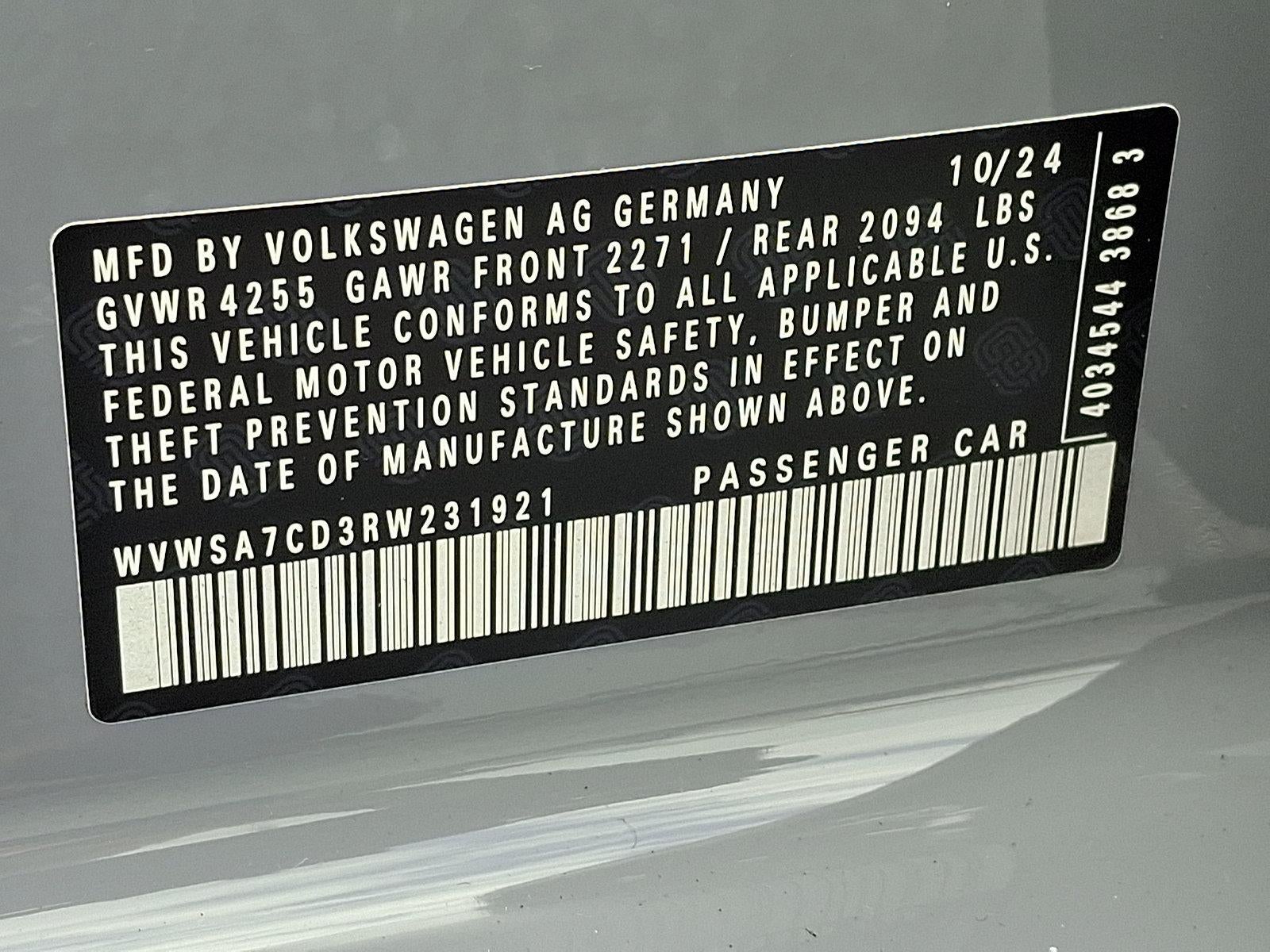 2024 Volkswagen Golf GTI 2.0T 380 SE Manual