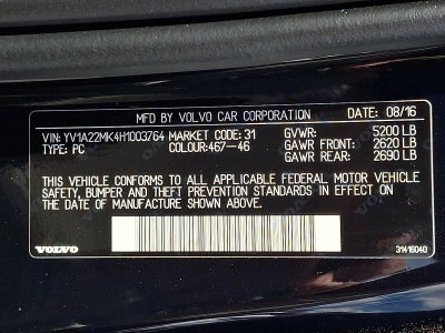 2017 Volvo S90 T6 AWD Momentum