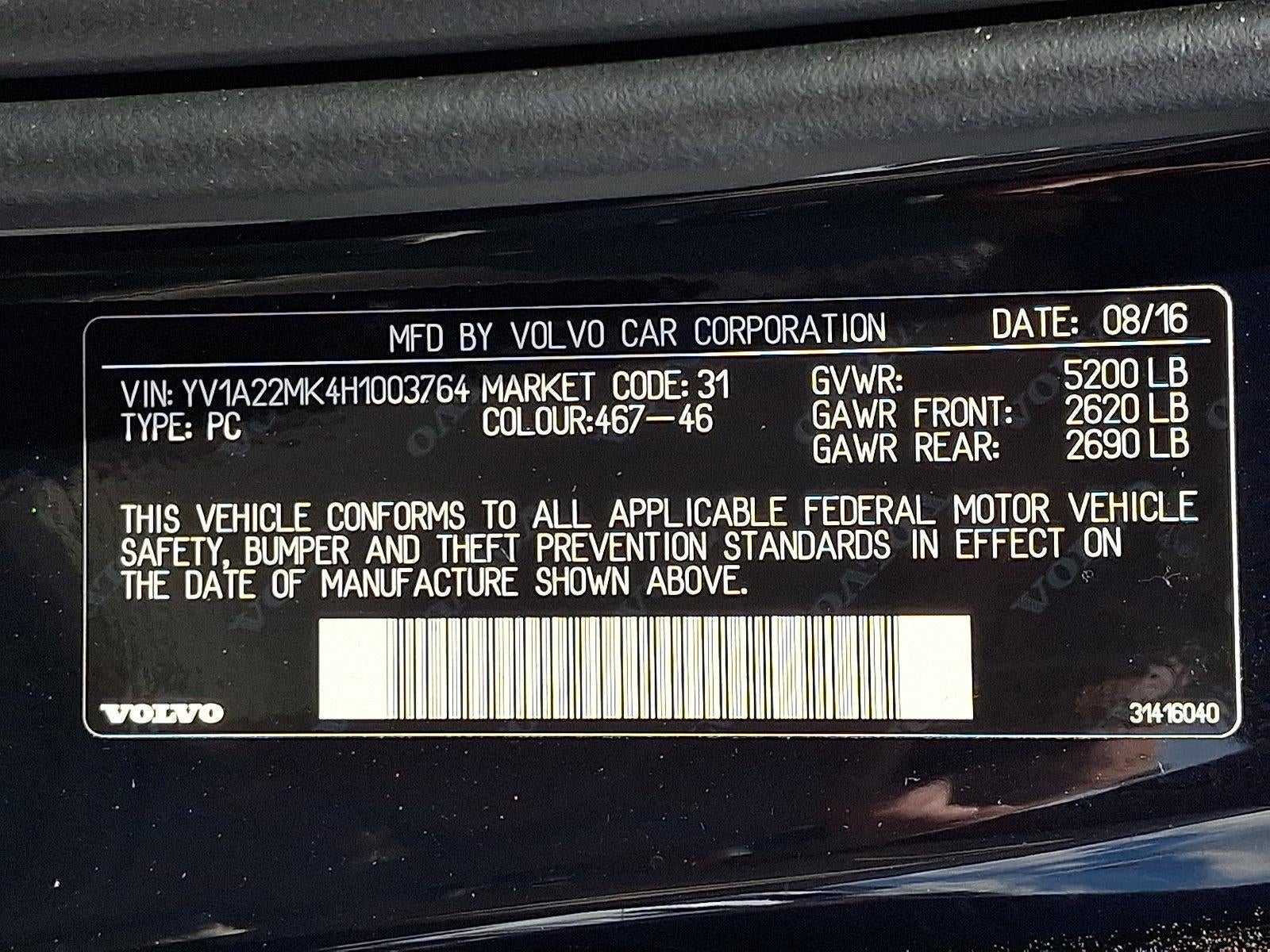 2017 Volvo S90 T6 AWD Momentum