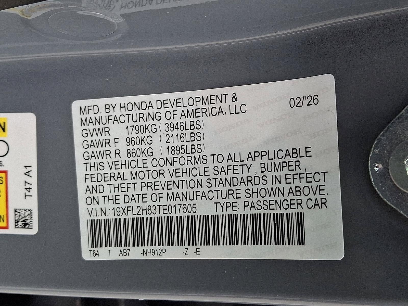 2026 Honda Civic Hatchback Sport CVT