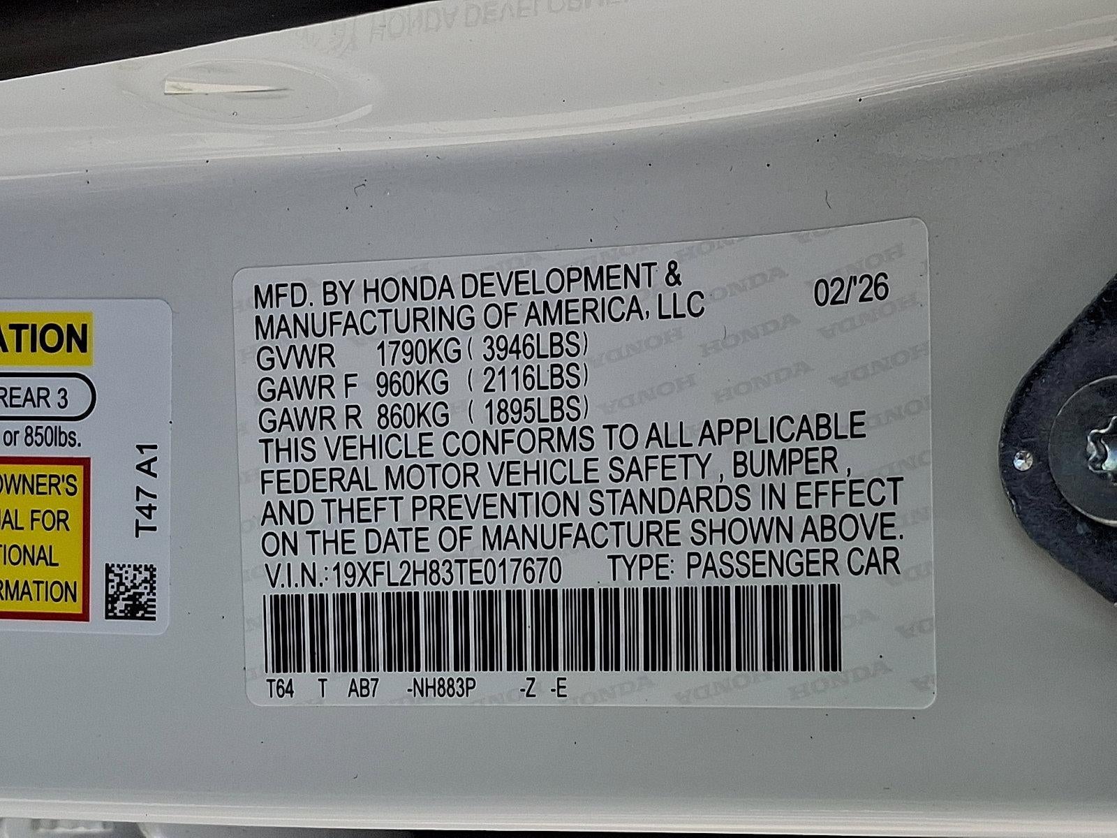 2026 Honda Civic Hatchback Sport CVT