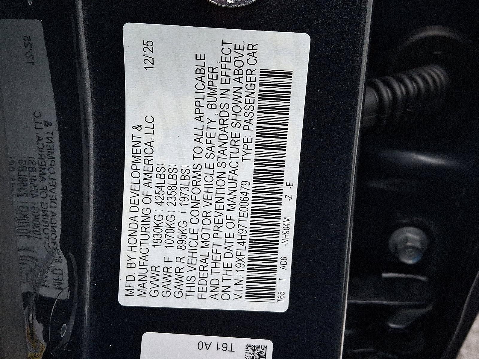 2026 Honda Civic Hatchback Hybrid Sport Touring CVT