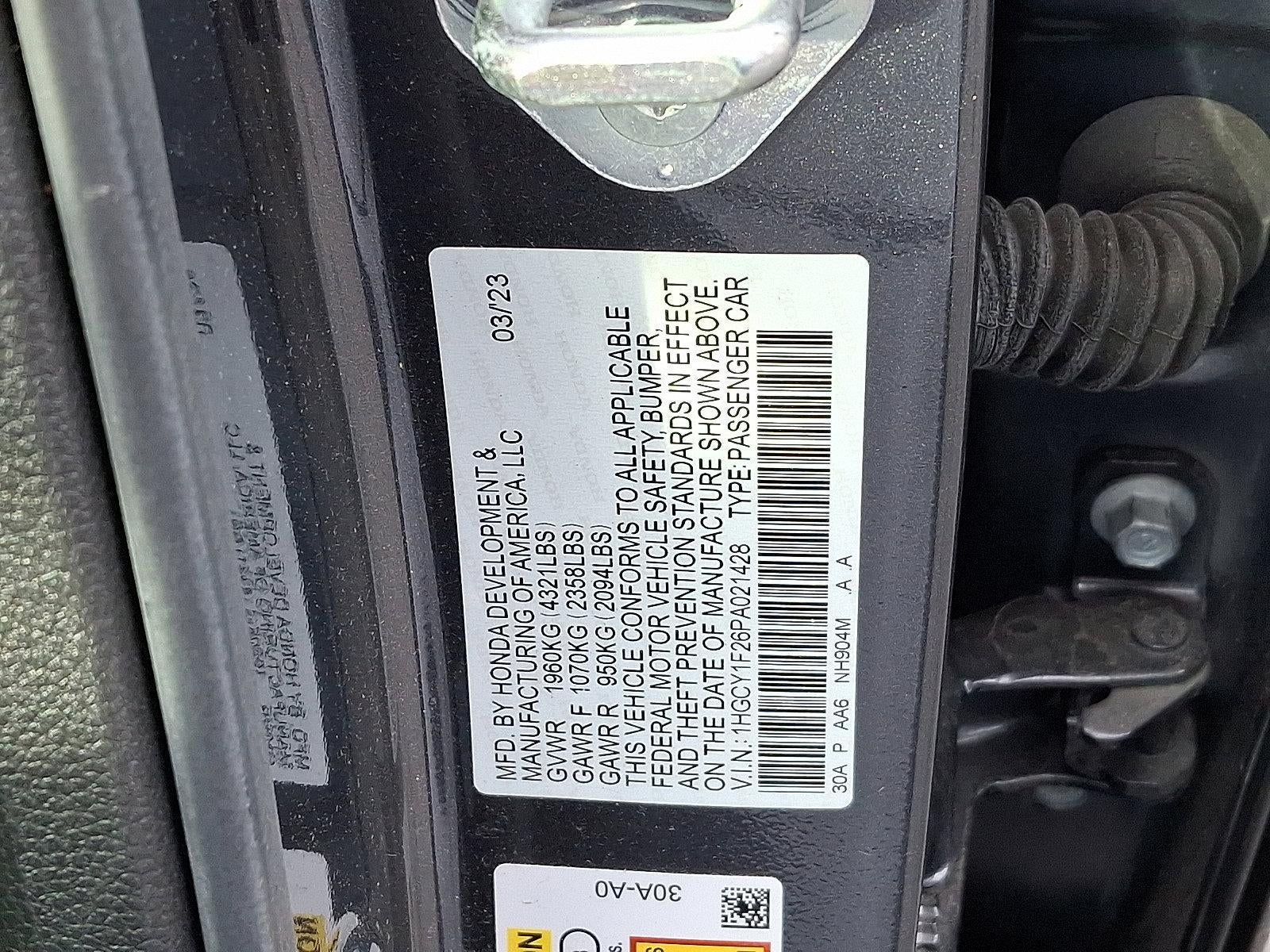 2023 Honda Accord Sedan LX CVT