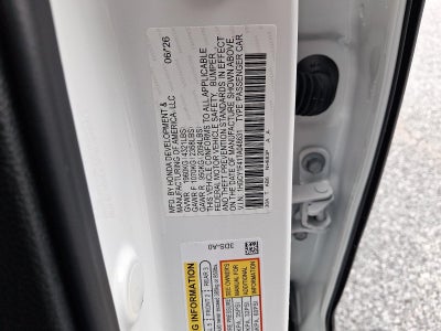 2026 Honda Accord Sedan SE CVT