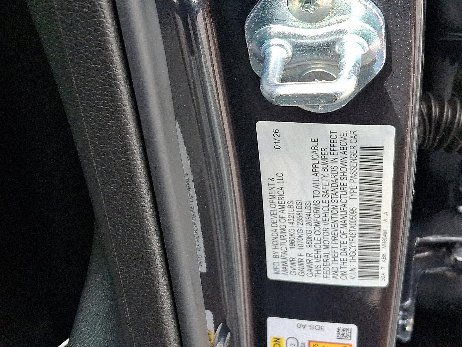 2026 Honda Accord Sedan SE CVT