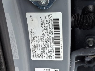 2026 Honda Accord Sedan SE CVT