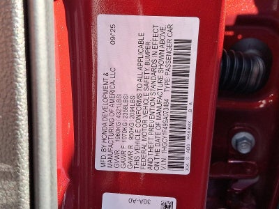 2025 Honda Accord Sedan SE CVT