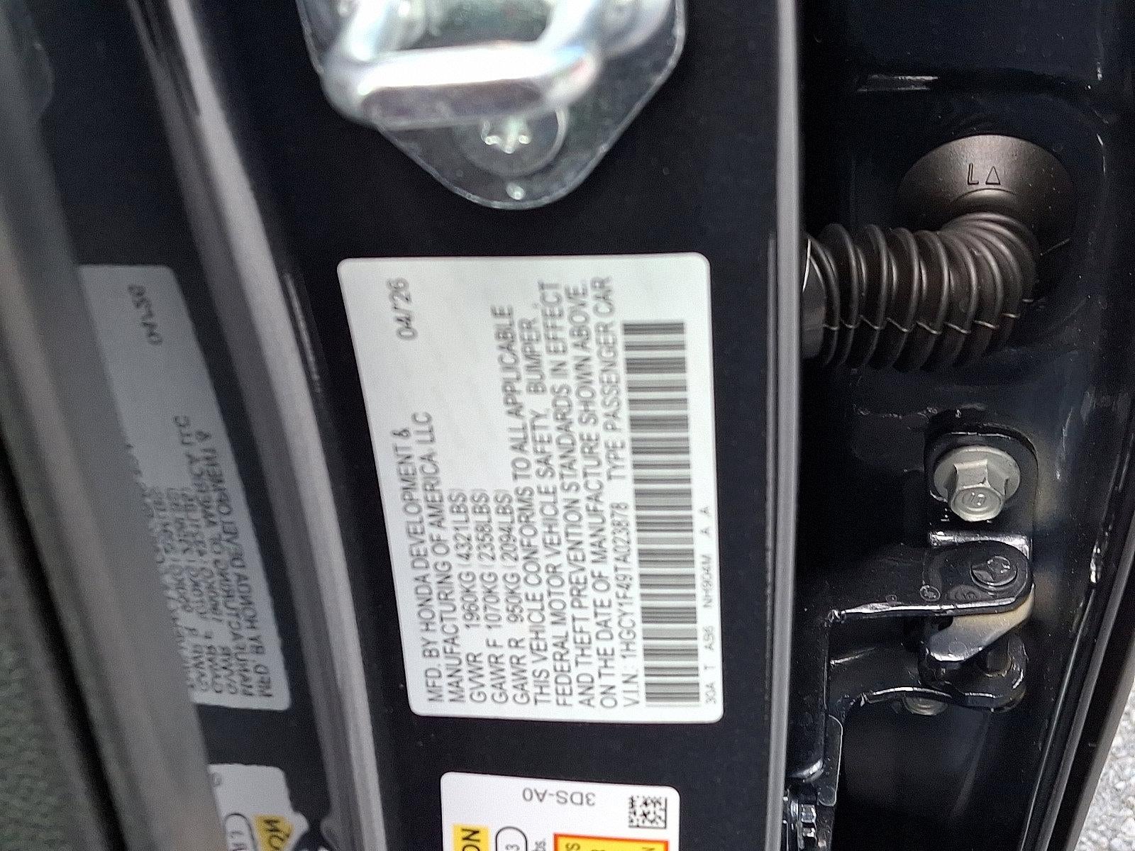 2026 Honda Accord Sedan SE CVT