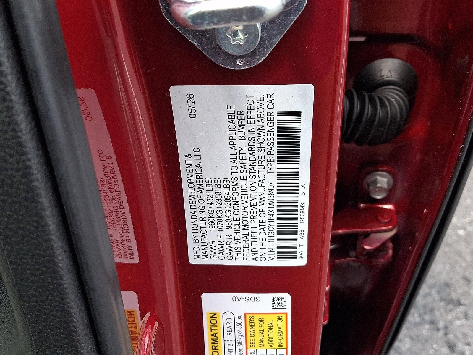 2026 Honda Accord Sedan SE CVT