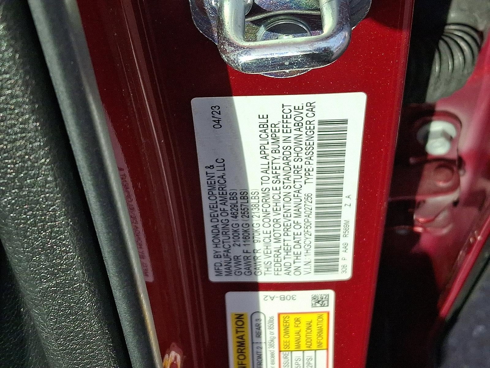 2023 Honda Accord Hybrid Sport Sedan w/o BSI