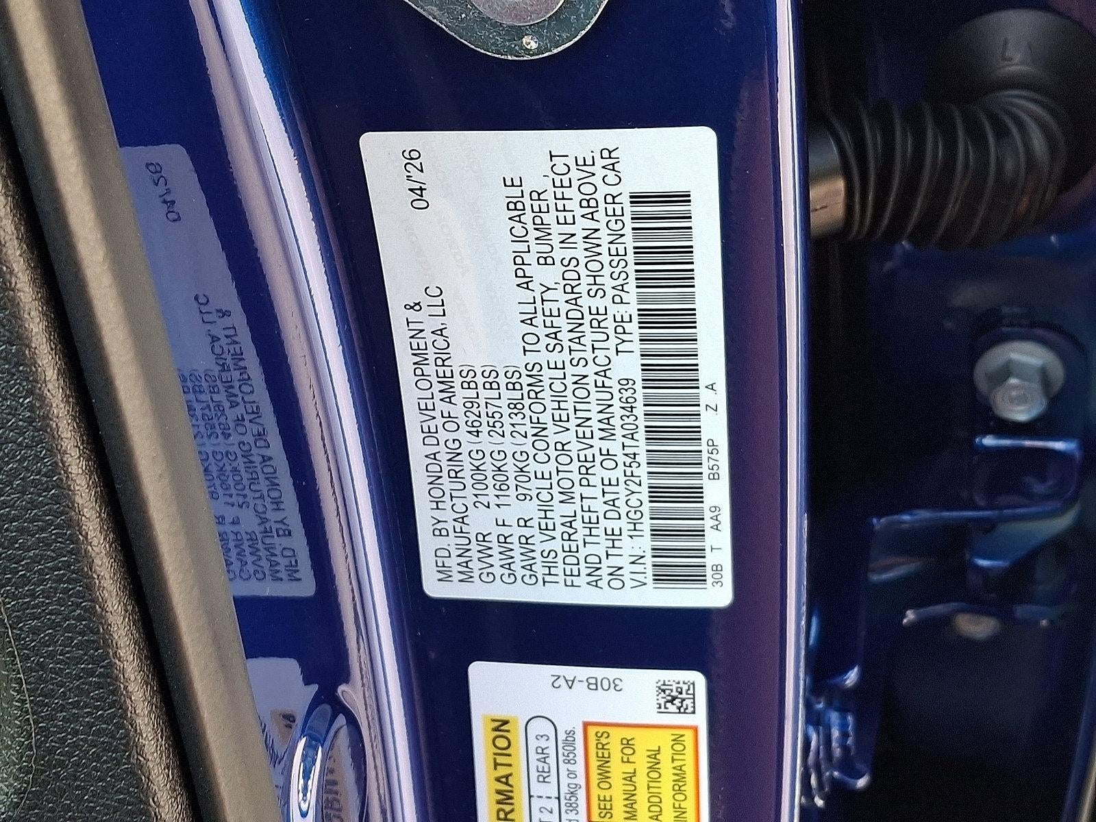 2026 Honda Accord Hybrid Sport Sedan