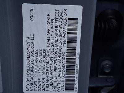 2025 Honda Accord Hybrid Sport Sedan