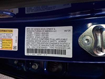 2026 Honda Accord Hybrid Sport Sedan