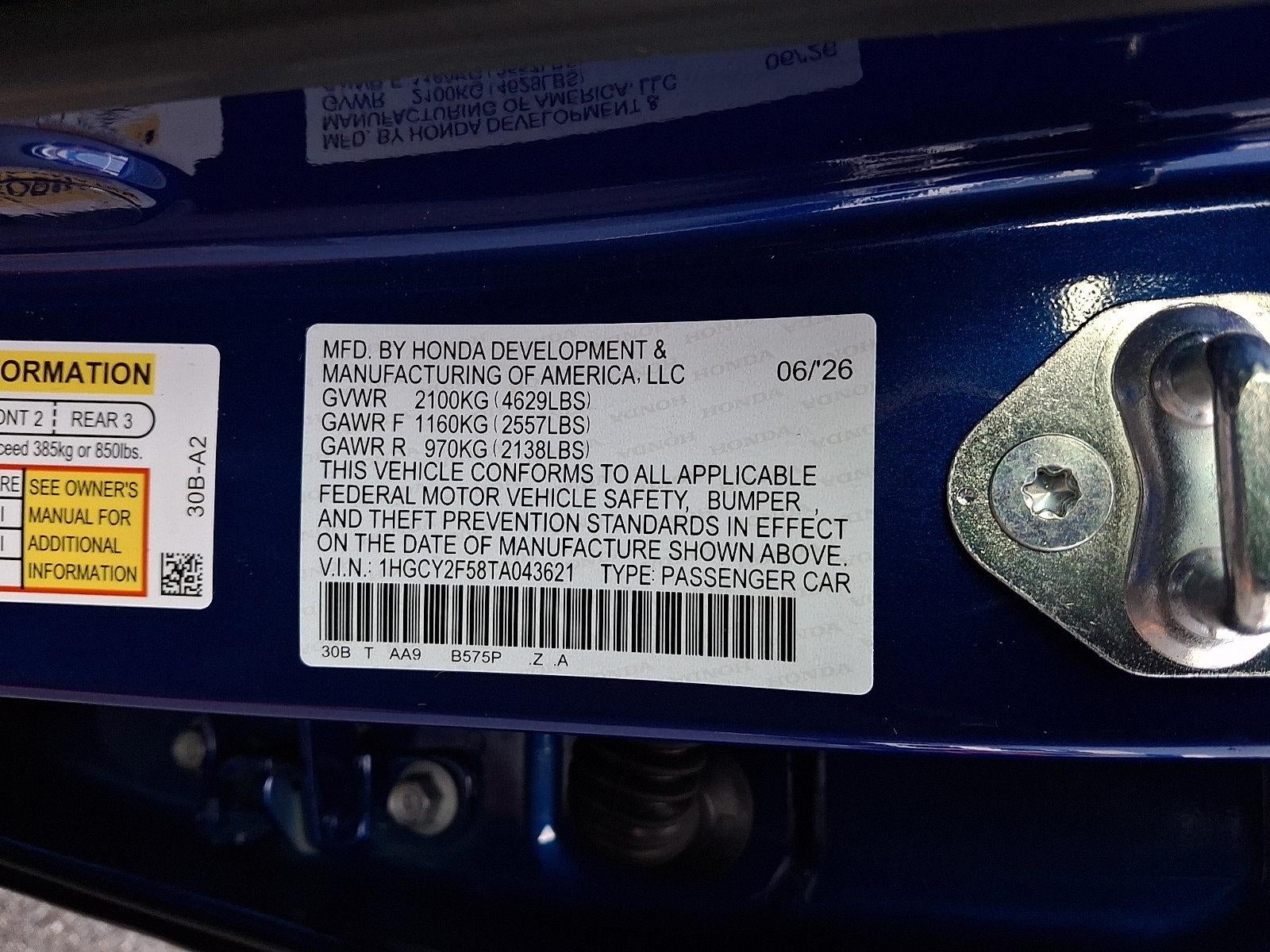 2026 Honda Accord Hybrid Sport Sedan