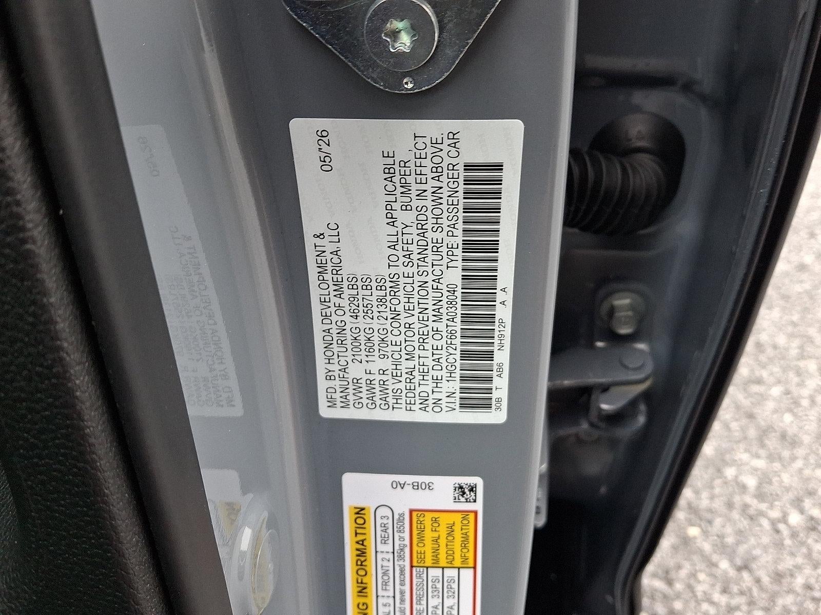 2026 Honda Accord Hybrid EX-L Sedan