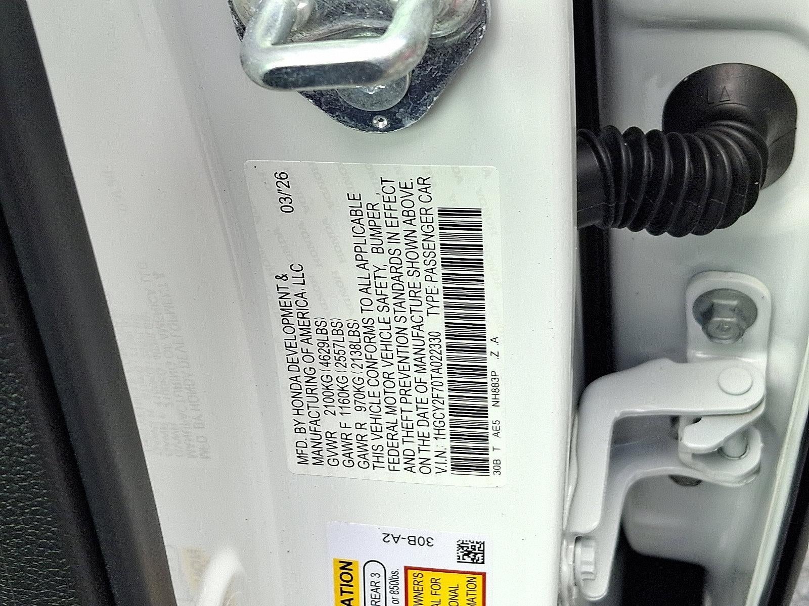 2026 Honda Accord Hybrid Sport-L Sedan