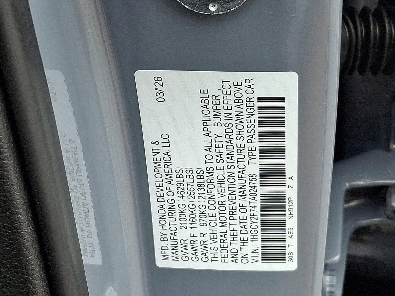 2026 Honda Accord Hybrid Sport-L Sedan