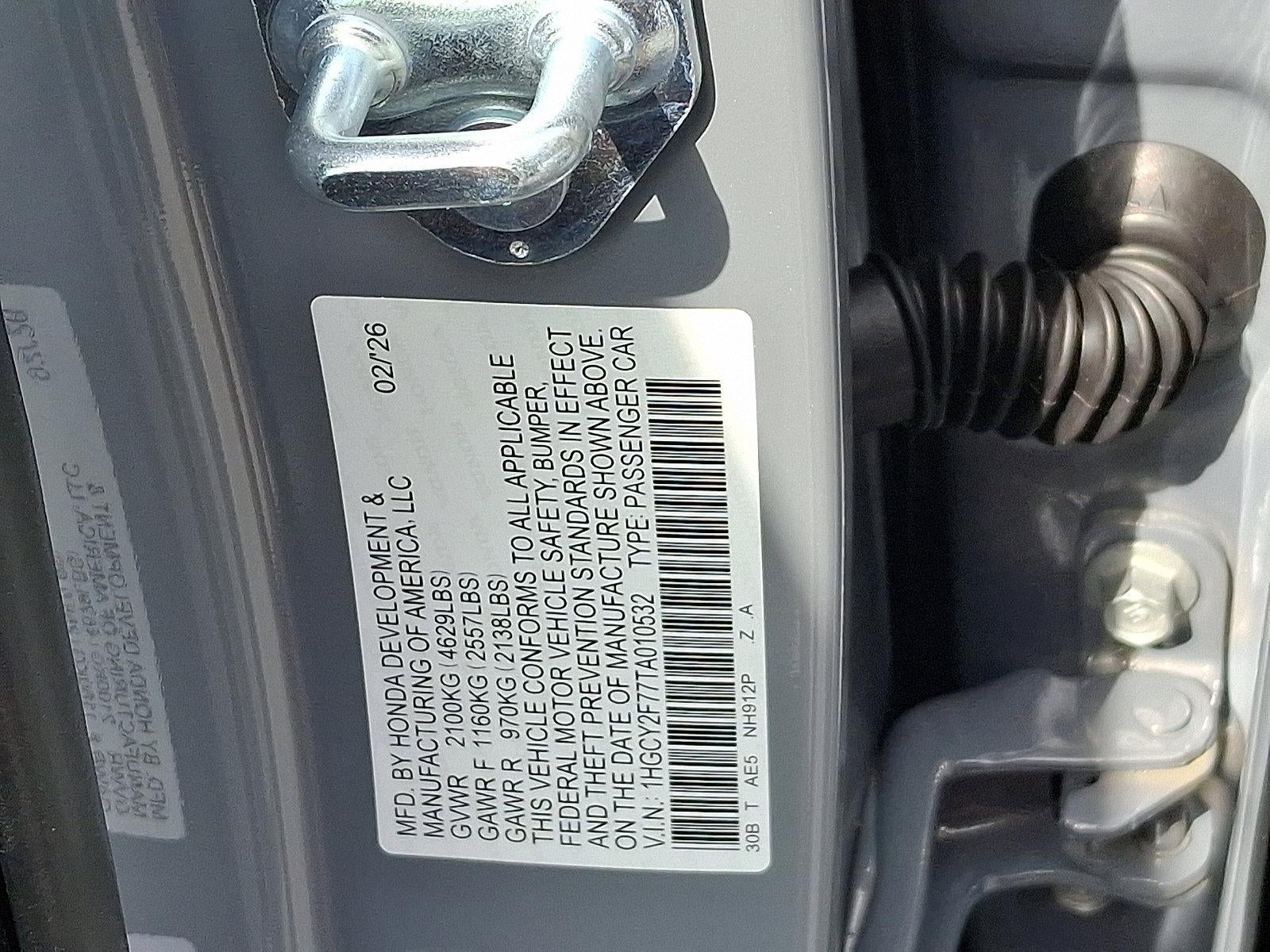 2026 Honda Accord Hybrid Sport-L Sedan