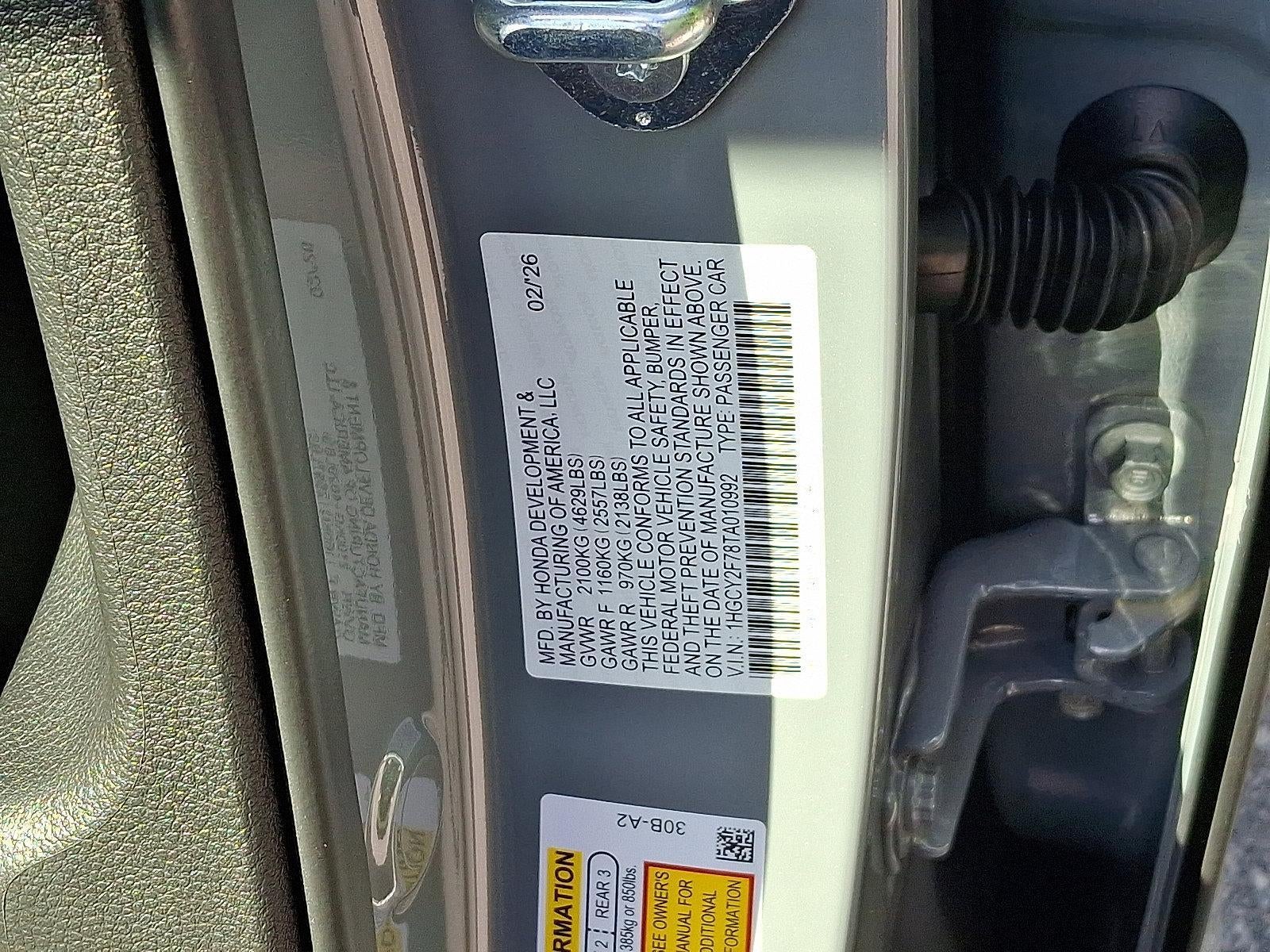 2026 Honda Accord Hybrid Sport-L Sedan