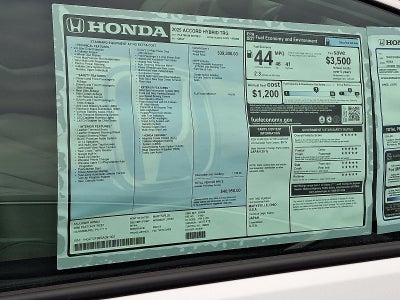 2025 Honda Accord Hybrid Touring Sedan