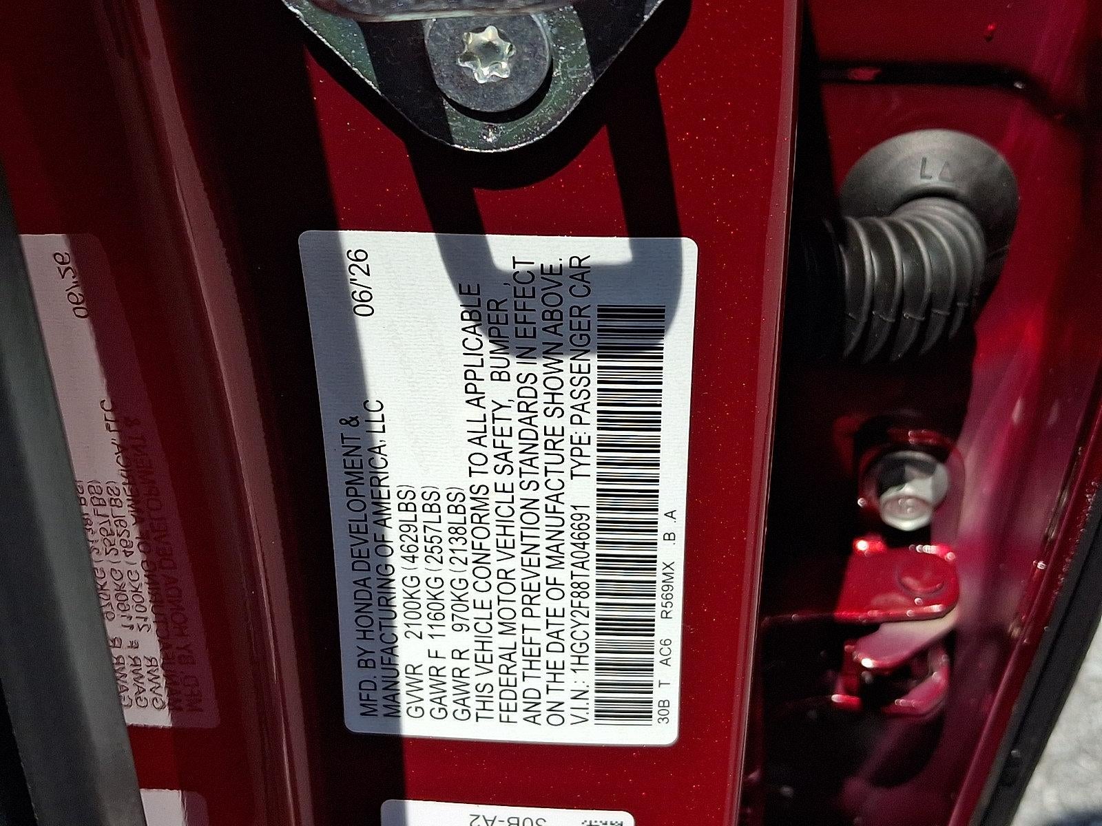 2026 Honda Accord Hybrid Touring Sedan