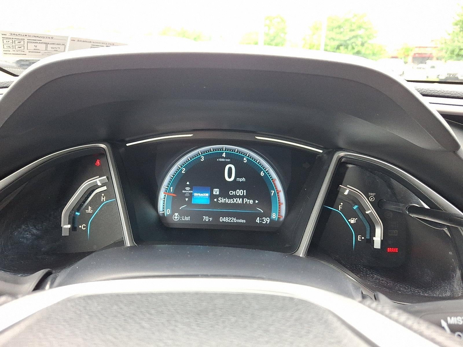 2017 Honda Civic Sedan EX-T Manual