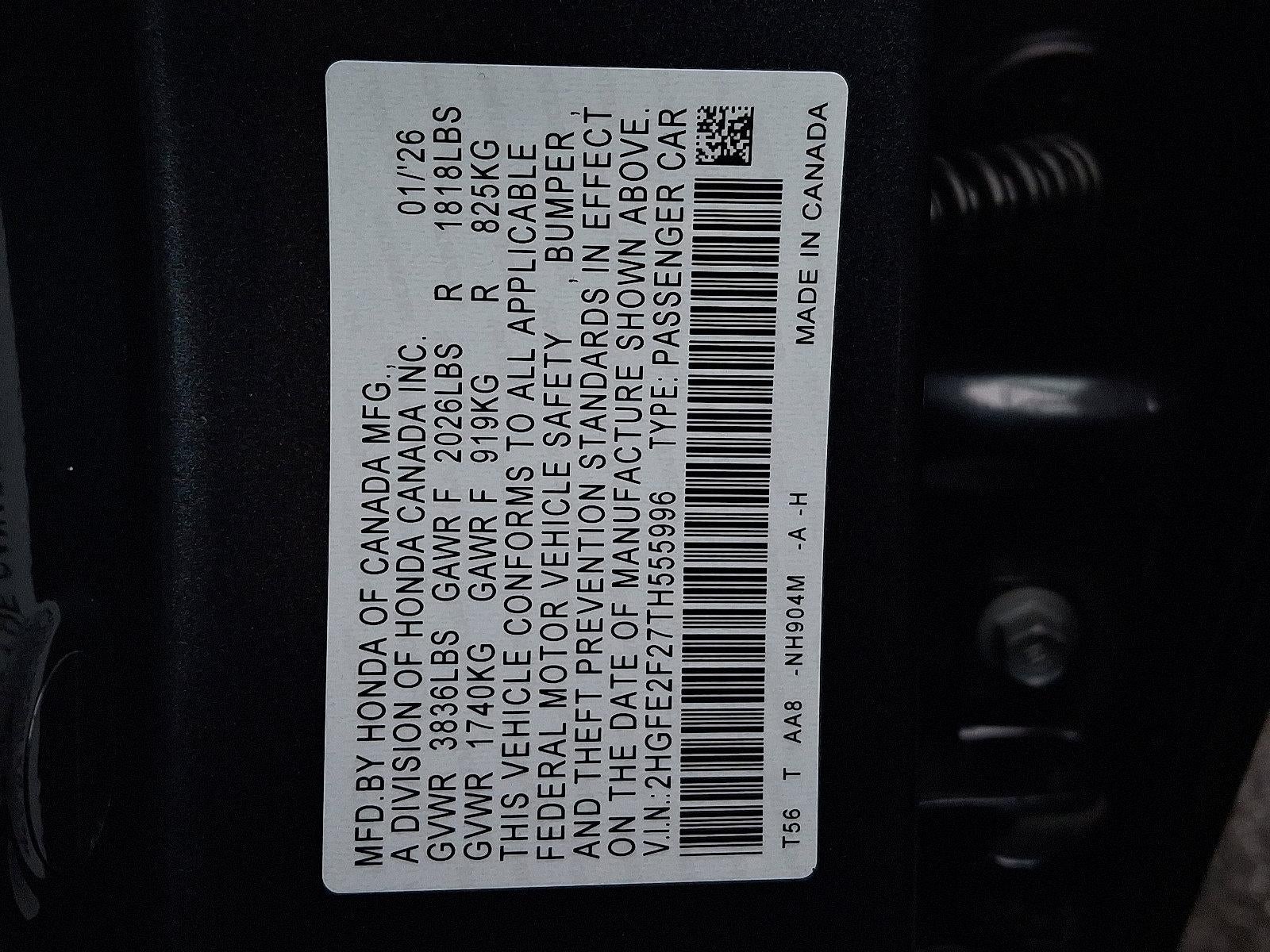 2026 Honda Civic Sedan LX CVT