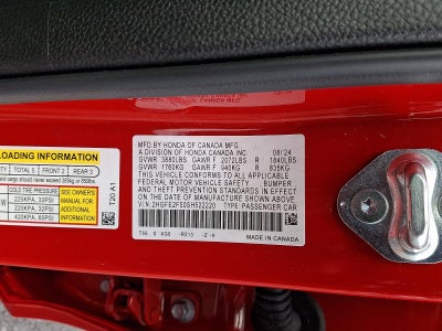 2025 Honda Civic Sedan Sport CVT