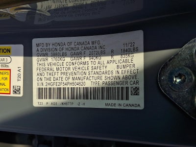 2023 Honda Civic Sedan Sport CVT