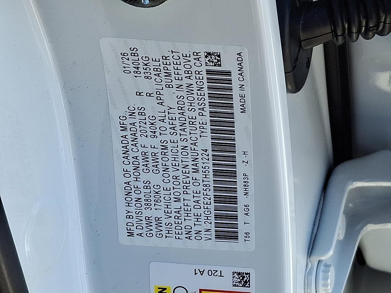 2026 Honda Civic Sedan Sport CVT