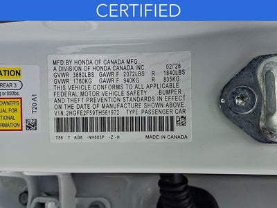 2026 Honda Civic Sport **CERTIFIED**