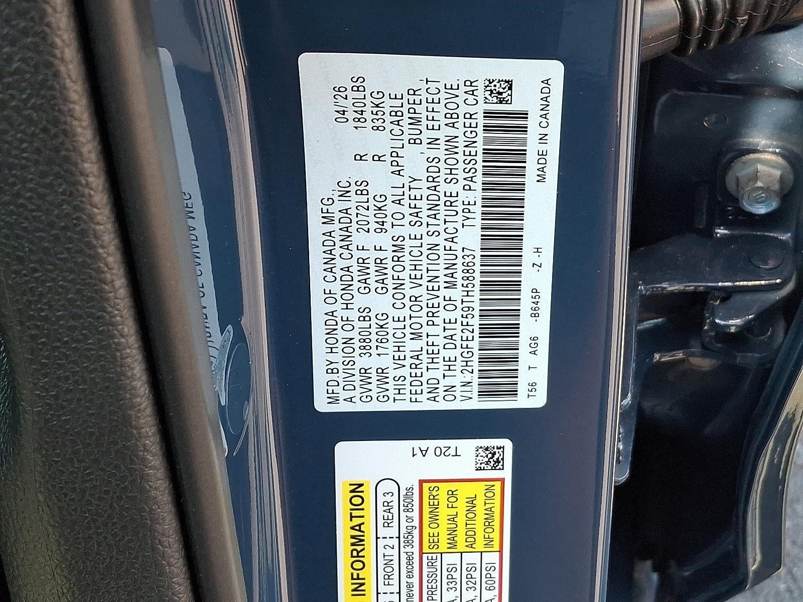 2026 Honda Civic Sedan Sport CVT