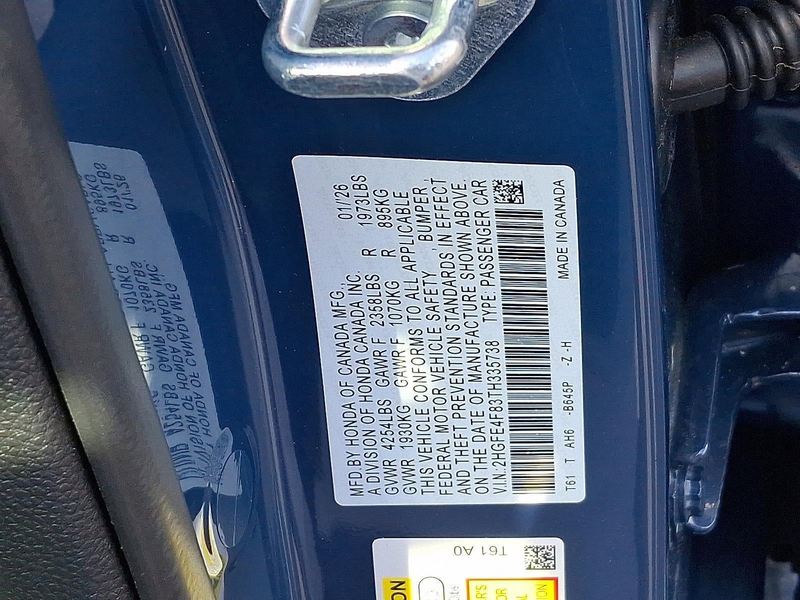 2026 Honda Civic Sedan Hybrid Sport CVT