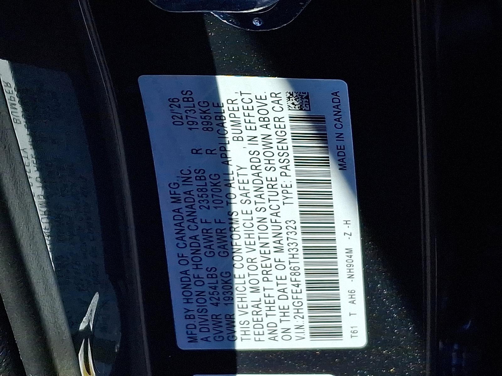 2026 Honda Civic Sedan Hybrid Sport CVT