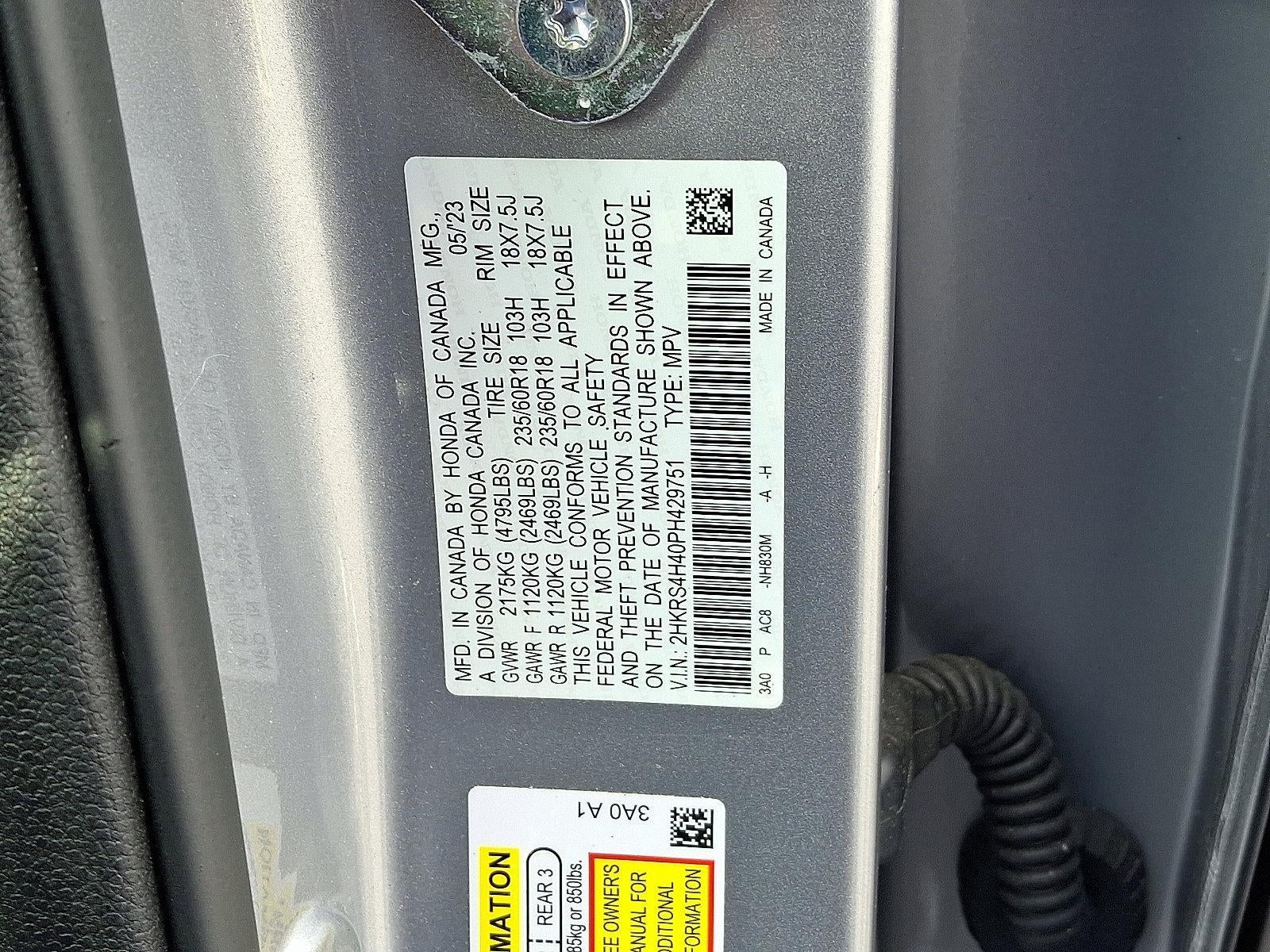 2023 Honda CR-V EX AWD w/o BSI