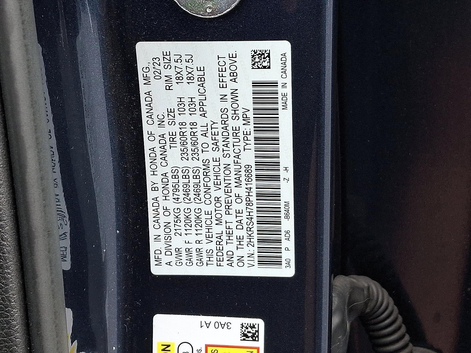 2023 Honda CR-V EX-L AWD w/o BSI