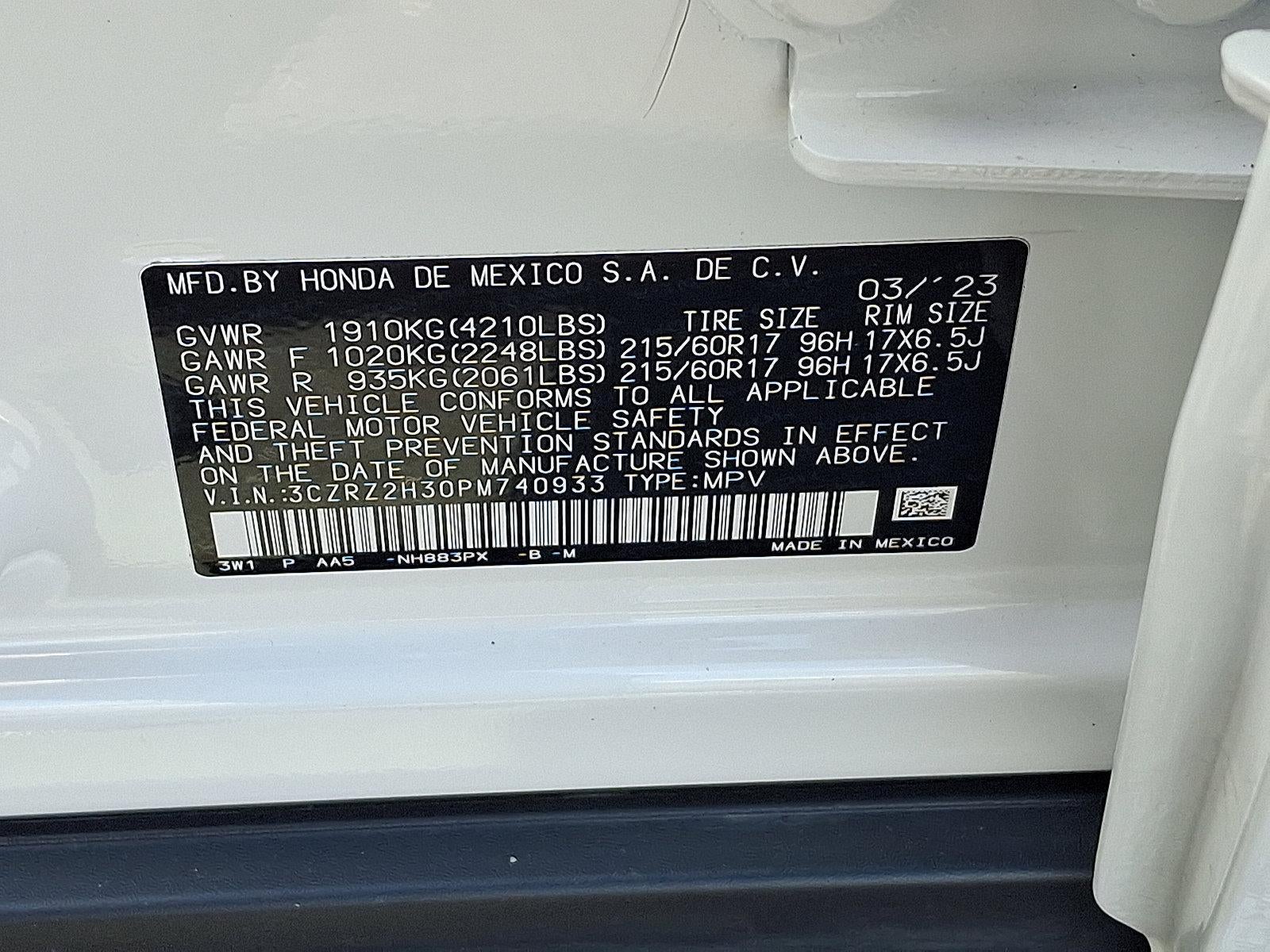 2023 Honda HR-V LX AWD CVT