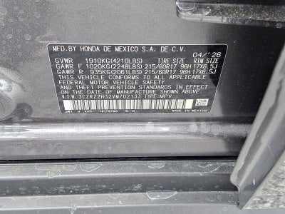 2027 Honda HR-V LX AWD CVT