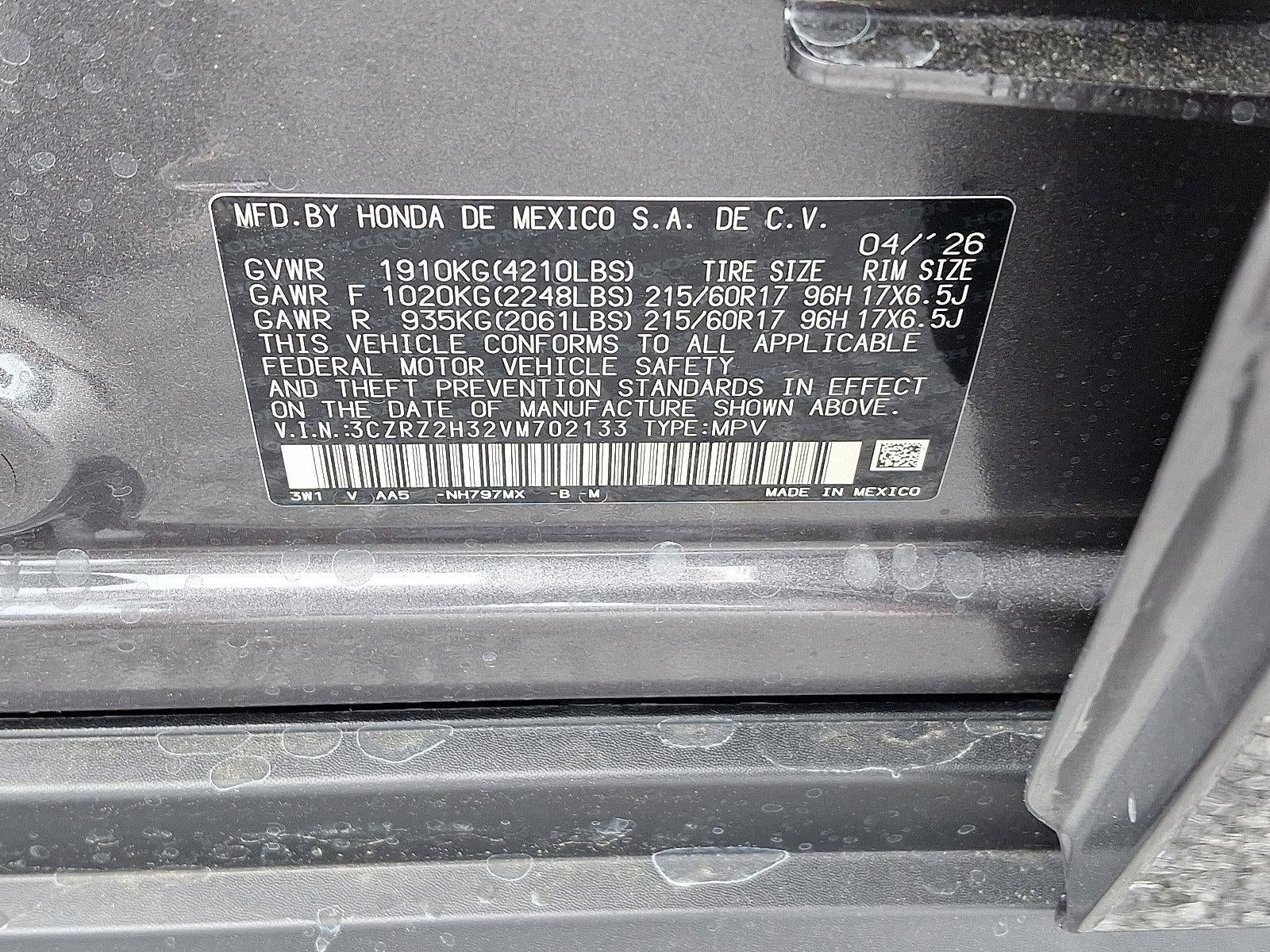2027 Honda HR-V LX AWD CVT
