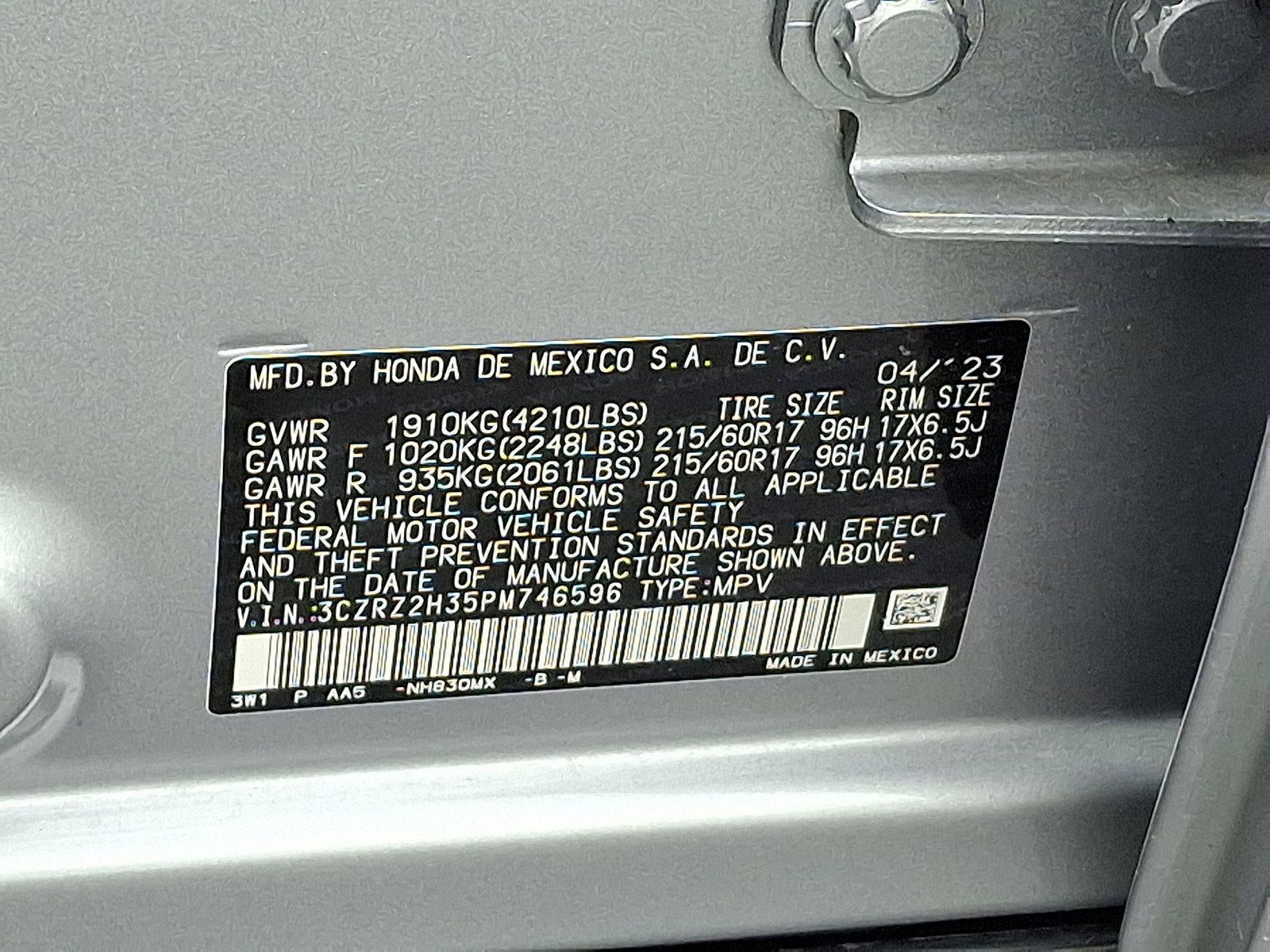 2023 Honda HR-V LX AWD CVT