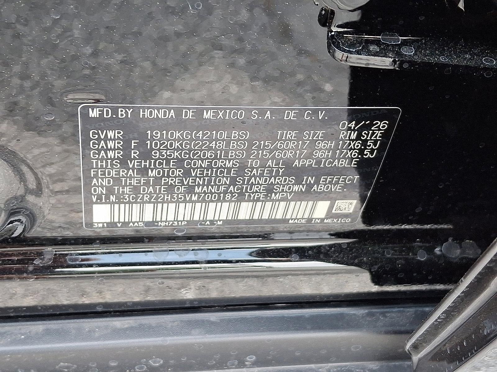 2027 Honda HR-V LX AWD CVT