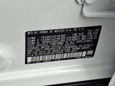 2026 Honda HR-V LX AWD CVT