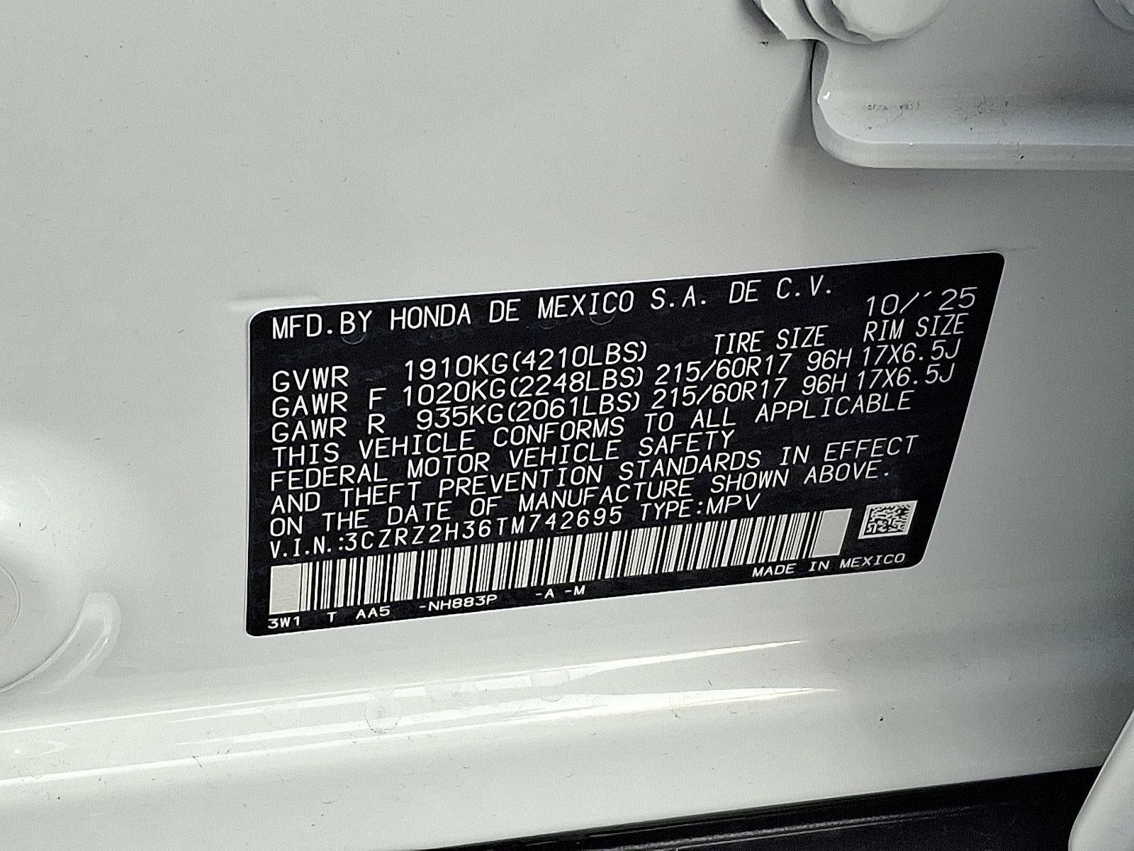 2026 Honda HR-V LX AWD CVT