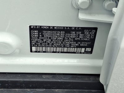 2026 Honda HR-V LX AWD CVT