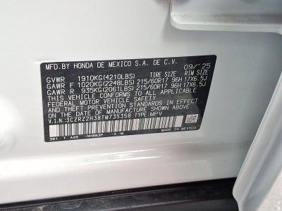 2026 Honda HR-V LX AWD CVT